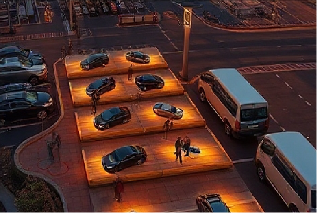 Solar Matrixs Parking Lots - Never stop again to charge.   